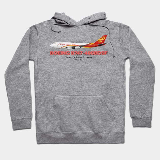 Boeing B747-400BDSF - Yangtze River Express Hoodie by TheArtofFlying